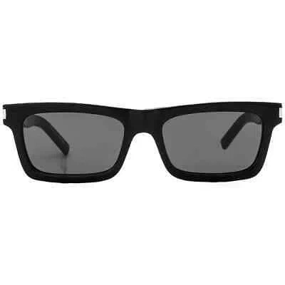 Pre-owned Saint Laurent Black Rectangular Ladies Sunglasses Sl 461 Betty 001 54 In Gray
