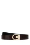 Saint Laurent Brown Leather Reversible Belt