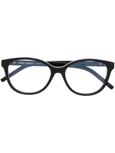 Saint Laurent Round-frame Glasses In Black