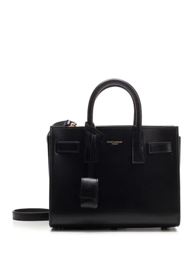 Saint Laurent Black Sac De Jour Nano Hand Bag