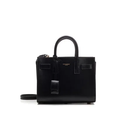 Saint Laurent Black Sac De Jour Nano Hand Bag