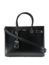 Saint Laurent Sac De Jour Mini Leather Top Handle Bag In Black