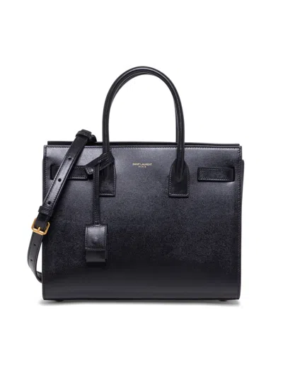 Saint Laurent Small Sac De Jour Tote In Black