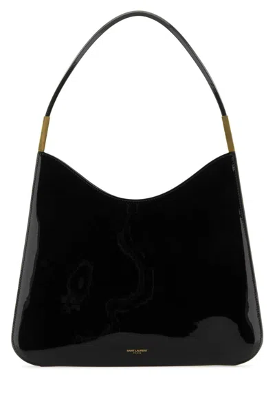 Saint Laurent Black Sadie Logo-print Tote Bag