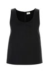 Saint Laurent Top Tailleur Avec Pe In Black