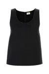Saint Laurent Top Tailleur Avec Pe In Black