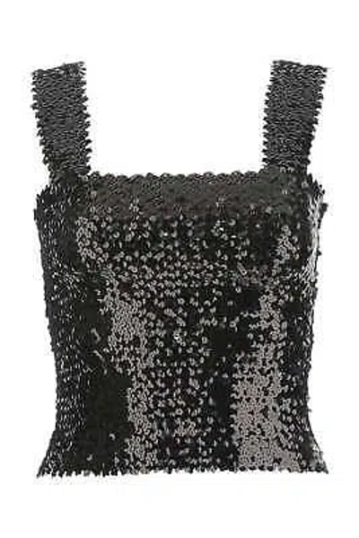 Pre-owned Saint Laurent Black Sequins Top