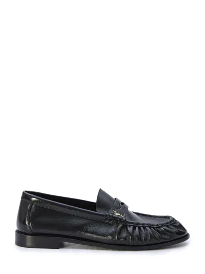 Saint Laurent 15mm Le Loafer Leather Loafers In Black