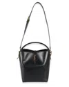 Saint Laurent Le 37 Mini Ysl Bucket Bag In Smooth Leather In Black