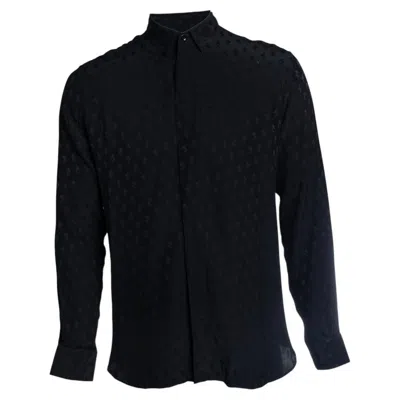 Pre-owned Saint Laurent , Black Shirt With Leaf Print