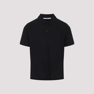 SAINT LAURENT MEN BLACK SHORT SLEEVE POLO, M LUXURY POLOS FOR MEN DARVEYS