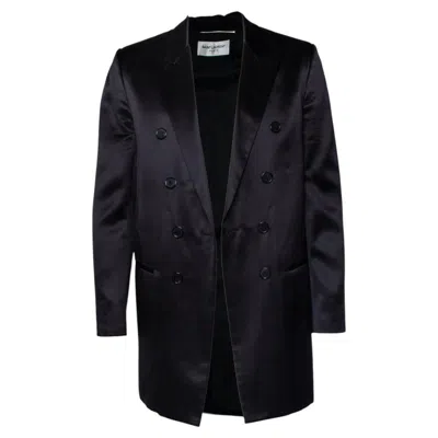 Pre-owned Saint Laurent , Black Silk Blazer 2021