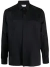 Saint Laurent Universal White Shirt In Black