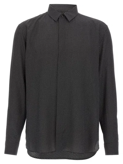 SAINT LAURENT BLACK SILK SHIRT