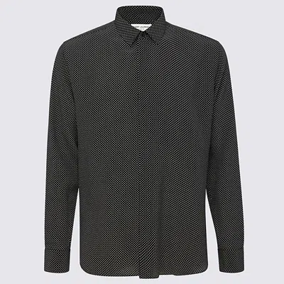 SAINT LAURENT BLACK SILK SHIRT