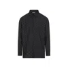 Saint Laurent Silk Shirt In Black
