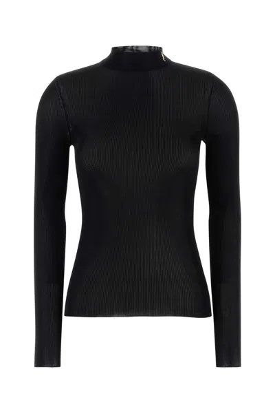 Saint Laurent Black Silk Top