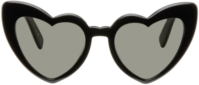 Saint Laurent Black Sl 181 Loulou Sunglasses In 001 Black