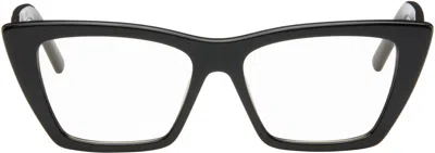 Saint Laurent Black Sl 276 Mica Sunglasses In 038 Black