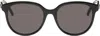 Saint Laurent Black Sl 317 Sunglasses In 001 Black