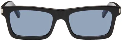 Saint Laurent Black 461 Betty Sunglasses In Black-black-blue