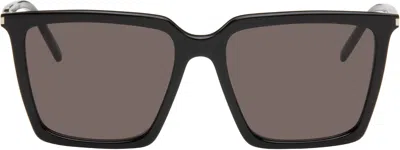 Saint Laurent Black Sl 474 Sunglasses In 001 Black