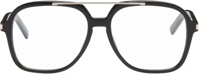 Saint Laurent Black Sl 545 Corner Angle Optical Frame Glasses