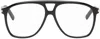 Saint Laurent Black Sl 596 Dune Glasses In Black-black-transpar