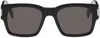 Saint Laurent Black Sl 617 Sunglasses In Black-crystal-black