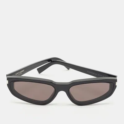 Pre-owned Saint Laurent Black Sl 634 Nova Cat Eye Sunglasses