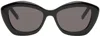 Saint Laurent Black Sl 68 Sunglasses In 001 Black
