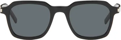Saint Laurent Black Sl 715 Slim Sunglasses In Black-black-black
