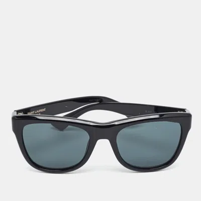 Pre-owned Saint Laurent Black Sl 816 Wayfarer Sunglasses