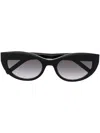 Saint Laurent Black Sl M115 Cat-eye Sunglasses In Black