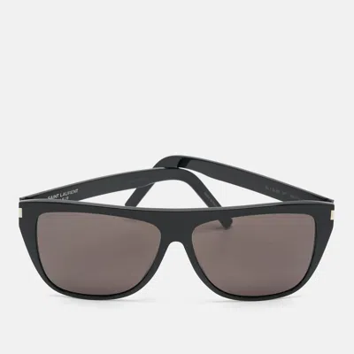 Pre-owned Saint Laurent Black Sl1 Slim 001 Wayfarer Sunglasses