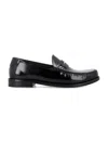 Saint Laurent Women's Leather Loafer With Monogram In Black