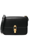 Saint Laurent Black Smooth Leather Smooth Carre Satchel (authentic Pre-loved)