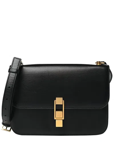 Saint Laurent Black Smooth Calfskin Leather Carre Satchel (authentic Pre-  Loved)