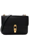 Saint Laurent Black Smooth Leather Smooth Carre Satchel (authentic Pre-loved)