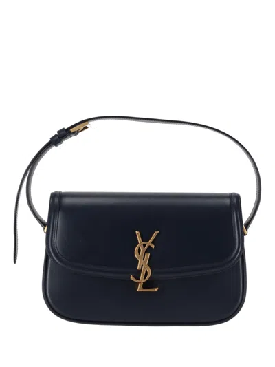 SAINT LAURENT BLACK SOLFERINO SHOULDER BAG