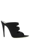 Saint Laurent Black Solid Heels In Black