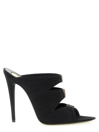 Saint Laurent Black Solid Heels