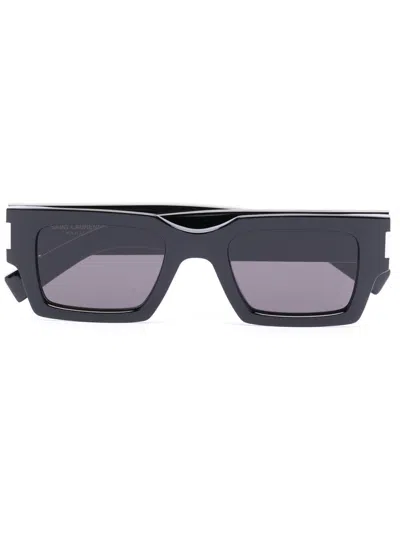 Saint Laurent Black Square Frame Sunglasses