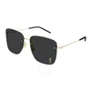 Saint Laurent Black Square Ladies Sunglasses Sl 312 M 013 58