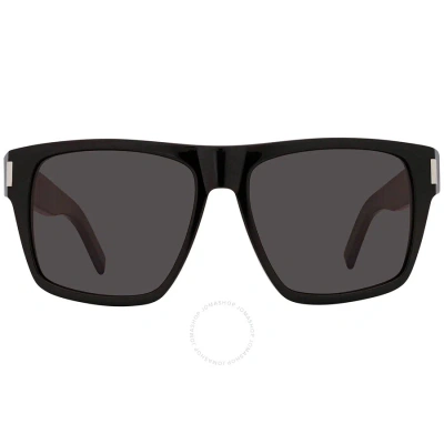 Saint Laurent Black Square Ladies Sunglasses Sl 424 001 56