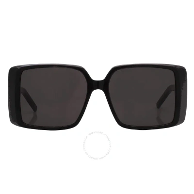 Saint Laurent Black Square Ladies Sunglasses Sl 451 001 56