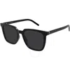 Saint Laurent Black Square Ladies Sunglasses Sl M146 001 54