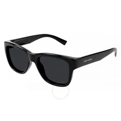SAINT LAURENT SAINT LAURENT BLACK SQUARE MEN'S SUNGLASSES SL 674 001 54