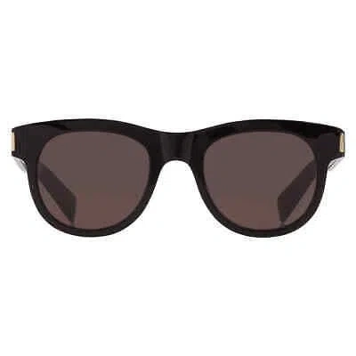 Pre-owned Saint Laurent Black Square Unisex Sunglasses Sl 571 006 51 Sl 571 006 51