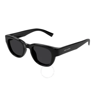 Saint Laurent Black Square Unisex Sunglasses Sl 675 001 46